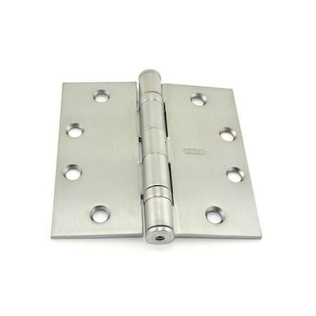 Best Hinges 4-1/2inx4-1/2in Steel Full Mortise Ball Bearing Standard Weight Square Corner Hinge Non FBB17941226DNRP